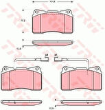 TRW GDB1648 Balata Ön Disk Alfa Rome 159-166-Brera-Spider 05 Sensörsuz Gdb1453 9948557