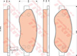 TRW GDB1713 Ön Fren Balatası Corsa D 1.7 CDTI 06- 1605355