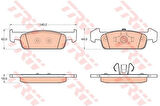 TRW GDB2018 Fren Balatası Ön Takım Symbol II 08-III 12-Logan II 12-Sandero II 12-K 17.8mm G 140mm 410602396R
