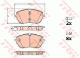 TRW GDB2121 Ön Fren Balatası 308 II 14-Çap 330x30 1647859680