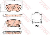 TRW GDB2203 Ön Fren Balatası Hyundai Elantra 2011-Elantra 2016-I30 2011-Kia Optima 2012-Cerato 2015-Ceed 12- 58101G2A10
