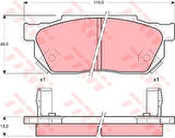 Trw Gdb325 Ön Fren Balatası Honda Cıvıc 88-91 Cr89-92 Accord 83-85 Prelude 86>
