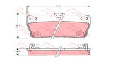 TRW GDB3279 Arka Fren Balatası Disk RAV4 00-05 Tiggo 08-11 446642030