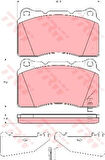 TRW GDB3349 Ön Balata Astra J 12 Insignia 08 Lancer VI 2.0 Evo VIII 98 08 Saab 9.5 10 Impreza 2.5 05 26296FE042