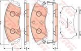 TRW GDB3448 Ön Fren Balatası Hyundai H1 07-Stare 07-Kia Carnival III 06-14 581014HA50