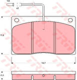 TRW Fren Balatası On Fıslı  Renault : Master = 98