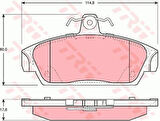 TRW GDB859 Ön Balata Rover MG Tf 115 120 135 160 02 Mgf Rd 1.6 1.8 95-02 Gdb859 Gdb1214 GBP90318