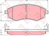 TRW GDB895 Ön Fren Balatası Hyundai Elantra 90-97 Sonata 90-98 Coupe 96-98 Musso 99-04 Korando 99-03 5810128A00