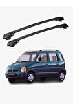 SUZUKI WAGON R+ 1998-2003 TRX1 Thunder Carrier Kilitli Ara Atkı Taşıyıcı Tavan Barı Gri