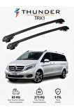 MERCEDES-BENZ V-CLASS 2015-Sonrası TRX1 Thunder Carrier Kilitli Ara Atkı Taşıyıcı Tavan Barı Gri