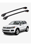 VOLKSWAGEN TOUAREG 2011-2018 TRX1 Thunder Carrier Kilitli Ara Atkı Taşıyıcı Tavan Barı Gri
