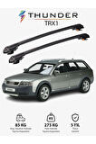 AUDI A6 ALLROAD 1999-2005 TRX1 Thunder Carrier Kilitli Ara Atkı Taşıyıcı Tavan Barı Gri
