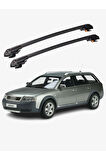 AUDI A6 ALLROAD 1999-2005 TRX1 Thunder Carrier Kilitli Ara Atkı Taşıyıcı Tavan Barı Gri