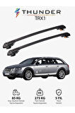 AUDI A6 ALLROAD 2006-2011 TRX1 Thunder Carrier Kilitli Ara Atkı Taşıyıcı Tavan Barı Gri