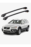 VOLVO XC70 2000-2008 TRX1 Thunder Carrier Kilitli Ara Atkı Taşıyıcı Tavan Barı Gri