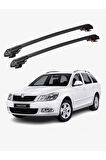SKODA OCTAVIA 2012-2019 TRX1 Thunder Carrier Kilitli Ara Atkı Taşıyıcı Tavan Barı Gri