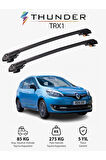 RENAULT GRAND SCENIC 2009-2016 TRX1 Thunder Carrier Kilitli Ara Atkı Taşıyıcı Tavan Barı Gri