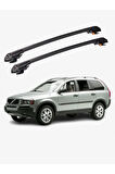 VOLVO XC90 2003-2015 TRX1 Thunder Carrier Kilitli Ara Atkı Taşıyıcı Tavan Barı Gri