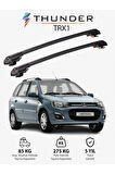 LADA KALINA SW 2013-2018 TRX1 Thunder Carrier Kilitli Ara Atkı Taşıyıcı Tavan Barı Gri