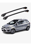 FORD GRAND C-MAX 2011-2019 TRX1 Thunder Carrier Kilitli Ara Atkı Taşıyıcı Tavan Barı Gri