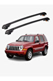 JEEP LIBERTY 2002-2007 TRX1 Thunder Carrier Kilitli Ara Atkı Taşıyıcı Tavan Barı Gri
