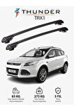 FORD ESCAPE 2013-2019 TRX1 Thunder Carrier Kilitli Ara Atkı Taşıyıcı Tavan Barı Gri