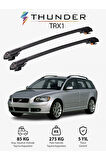VOLVO V50 2004-2012 TRX1 Thunder Carrier Kilitli Ara Atkı Taşıyıcı Tavan Barı Gri