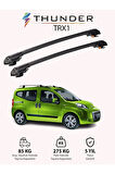 FIAT FIORINO 2008-Sonrası TRX1 Thunder Carrier Kilitli Ara Atkı Taşıyıcı Tavan Barı Gri
