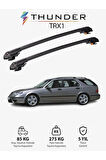 SAAB 9-5 1998-2010 TRX1 Thunder Carrier Kilitli Ara Atkı Taşıyıcı Tavan Barı Gri