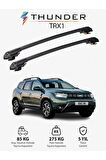 DACIA ESSENTIAL 2023-Sonrası TRX1 Thunder Carrier Kilitli Ara Atkı Taşıyıcı Tavan Barı Gri