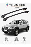 KIA SORENTO 2002-2009 TRX1 Thunder Carrier Kilitli Ara Atkı Taşıyıcı Tavan Barı Gri