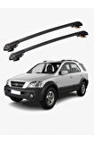 KIA SORENTO 2002-2009 TRX1 Thunder Carrier Kilitli Ara Atkı Taşıyıcı Tavan Barı Gri