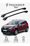 DACIA SANDERO STEPWAY 2007-2012 TRX1 Thunder Carrier Kilitli Ara Atkı Taşıyıcı Tavan Barı Gri