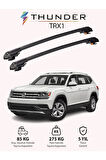 VOLKSWAGEN ATLAS 2018-Sonrası TRX1 Thunder Carrier Kilitli Ara Atkı Taşıyıcı Tavan Barı Gri