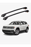 VOLKSWAGEN ATLAS 2018-Sonrası TRX1 Thunder Carrier Kilitli Ara Atkı Taşıyıcı Tavan Barı Gri