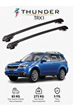 SUBARU FORESTER 2008-2012 TRX1 Thunder Carrier Kilitli Ara Atkı Taşıyıcı Tavan Barı Gri