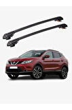 NISSAN QASHQAI 2014-2020 TRX1 Thunder Carrier Kilitli Ara Atkı Taşıyıcı Tavan Barı Gri