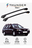 TOYOTA COROLLA 2000-2006 TRX1 Thunder Carrier Kilitli Ara Atkı Taşıyıcı Tavan Barı Gri