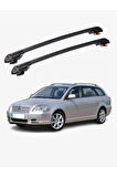 TOYOTA AVENSIS 2003-2008 TRX1 Thunder Carrier Kilitli Ara Atkı Taşıyıcı Tavan Barı Gri