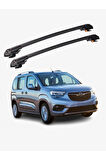 OPEL COMBO LIFE 2019-Sonrası TRX1 Thunder Carrier Kilitli Ara Atkı Taşıyıcı Tavan Barı Gri