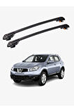 NISSAN QASHQAI 2007-2013 TRX1 Thunder Carrier Kilitli Ara Atkı Taşıyıcı Tavan Barı Gri