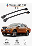 NISSAN NAVARA 2015-Sonrası TRX1 Thunder Carrier Kilitli Ara Atkı Taşıyıcı Tavan Barı Gri