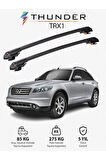 INFINITI FX 2003-2008 TRX1 Thunder Carrier Kilitli Ara Atkı Taşıyıcı Tavan Barı Gri