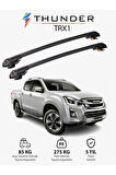 CHEVROLET D-MAX 2016-2019 TRX1 Thunder Carrier Kilitli Ara Atkı Taşıyıcı Tavan Barı Gri