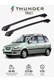 HYUNDAI LAVITA 2001-2010 TRX1 Thunder Carrier Kilitli Ara Atkı Taşıyıcı Tavan Barı Gri
