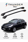 INFINITI QX50 2014-2017 TRX1 Thunder Carrier Kilitli Ara Atkı Taşıyıcı Tavan Barı Gri