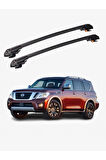 NISSAN ARMADA 2017-Sonrası TRX1 Thunder Carrier Kilitli Ara Atkı Taşıyıcı Tavan Barı Gri