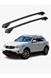 INFINITI EX 2008-2013 TRX1 Thunder Carrier Kilitli Ara Atkı Taşıyıcı Tavan Barı Gri