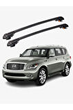 INFINITI QX56 2011-2013 TRX1 Thunder Carrier Kilitli Ara Atkı Taşıyıcı Tavan Barı Gri