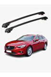 MAZDA 6 2008-2012 TRX1 Thunder Carrier Kilitli Ara Atkı Taşıyıcı Tavan Barı Gri